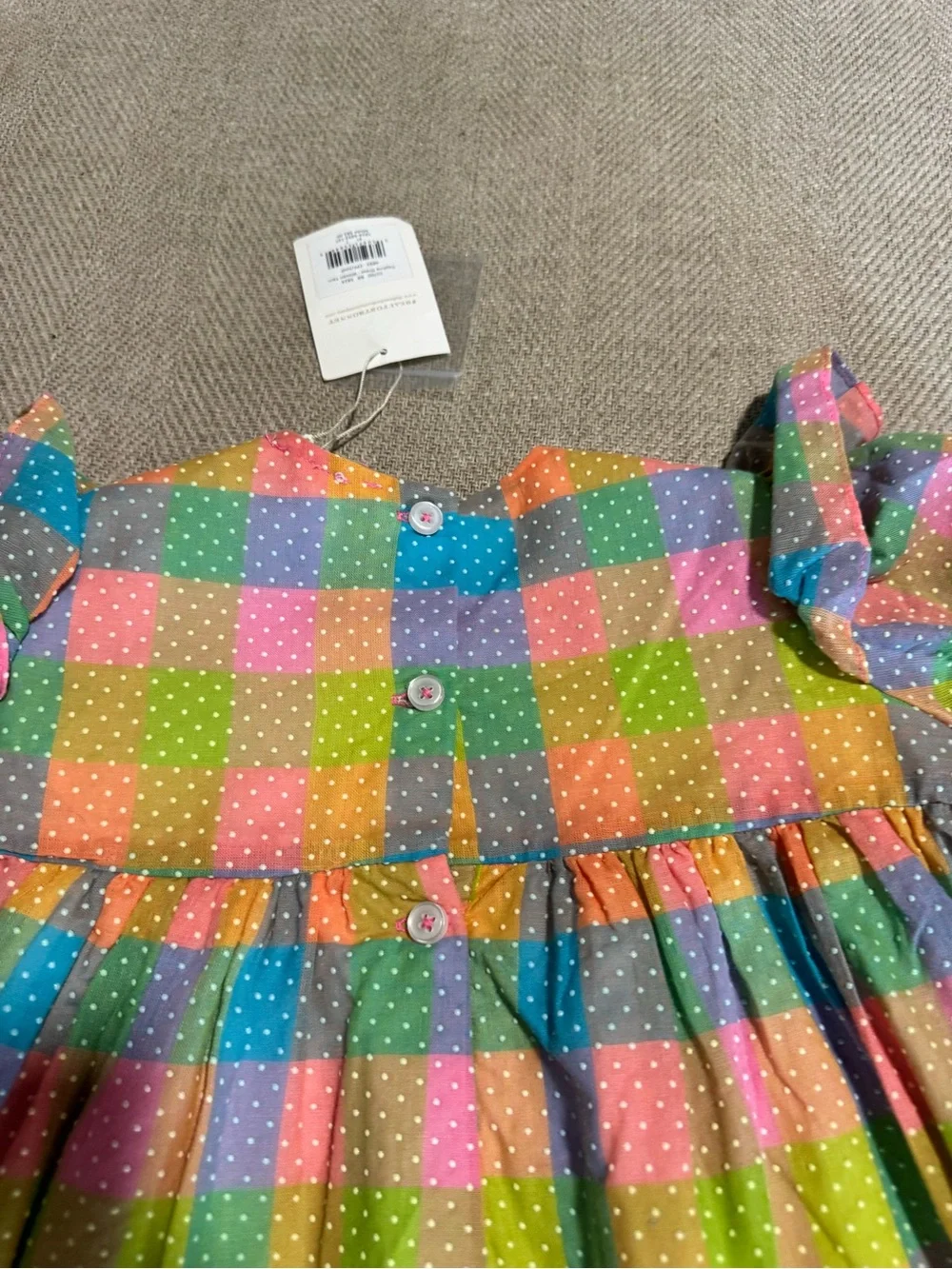 TBBC NEW W TAGS 4T Daphne Dress - Ecton Park Plaid with Hamptons Hot Pink